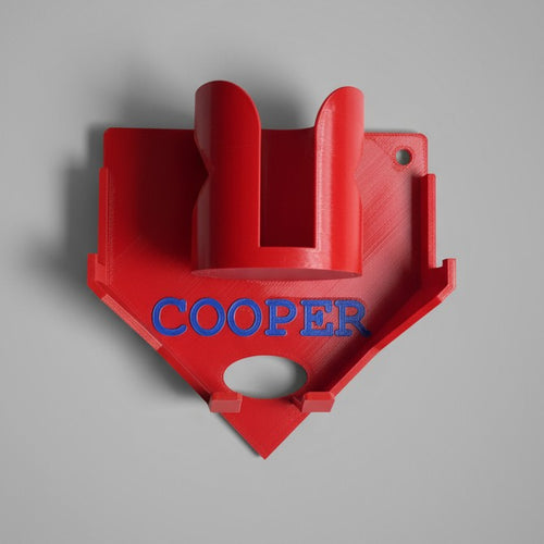 Baseball Dugout Organizer — Holds Bat, Glove, Drink & Helmet (Multiple Colors + Custom Name/Number)